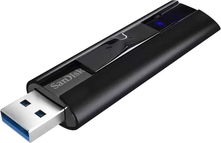 Флешка USB Sandisk Extreme Pro 1ТБ, USB3.0, черный [sdcz880-1t00-g46]